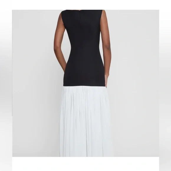 LEAU Phantom Maxi Dress Black and White - Picture 2 of 4